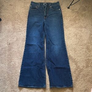 Levi's Blue Flare Wide Leg Jeans